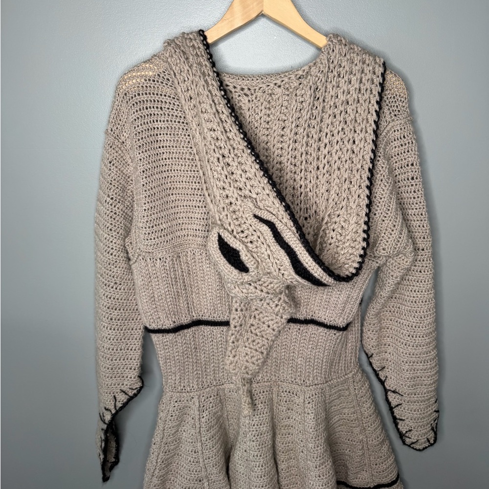 Oogie Boogie Nightmare Before Christmas Handmade Crocheted Hooded Cardigan Etsy - Picture 9 of 11